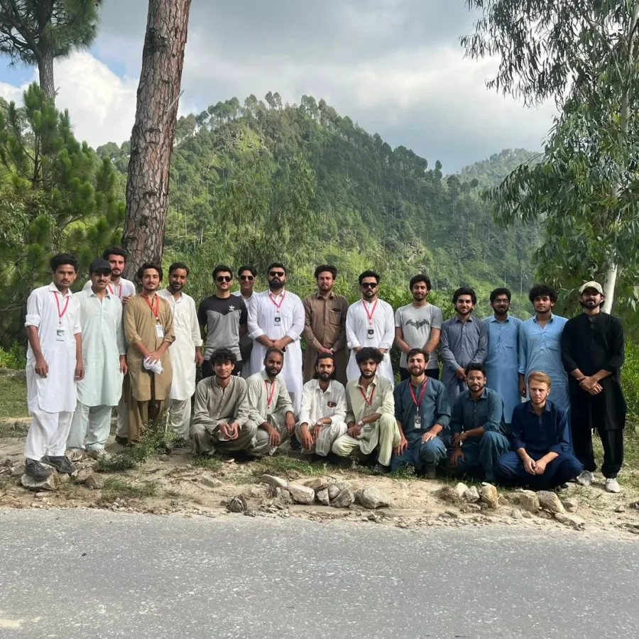 The volunteers who run the trust, gathered in Thana.